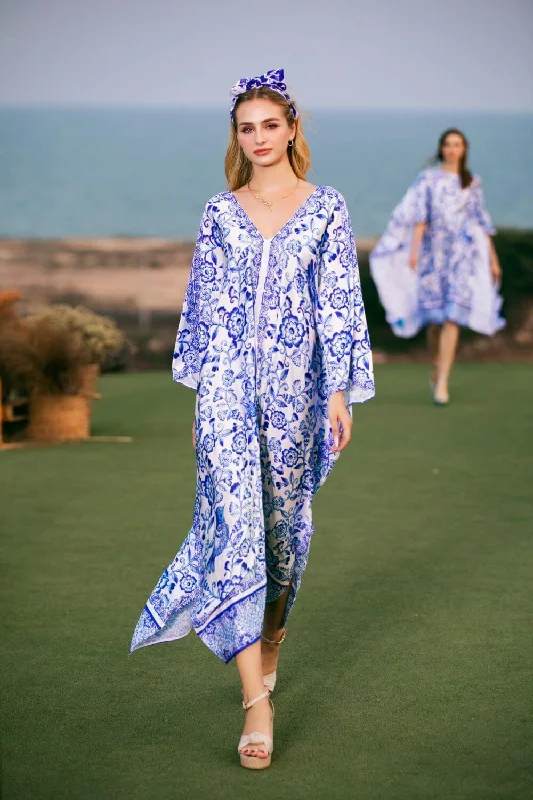 Sheer maxi dresses with lace overlays for a romantic touchDahlia Straight V-Neck Latin Silk Maxi Dress Sheer maxi dresses with lace overlays for a romantic touchDahlia Straight V-Neck Latin Silk Maxi Dress