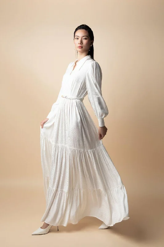 Maxi dresses with a pleated skirt for a timeless and elegant appearanceWinter Gypsy Bishop Sleeved Silk Maxi Dress Maxi dresses with a pleated skirt for a timeless and elegant appearanceWinter Gypsy Bishop Sleeved Silk Maxi Dress