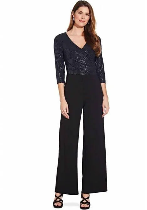 Sequined wedding guest dresses for an evening weddingAdrianna Papell AP1E206289 Long Formal Sequins Pant Suit Sequined wedding guest dresses for an evening weddingAdrianna Papell AP1E206289 Long Formal Sequins Pant Suit