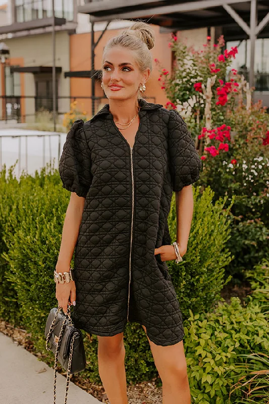 Mini dresses with halter necks for a stylish choiceChic Lifestyle Quilted Mini Dress in Black Mini dresses with halter necks for a stylish choiceChic Lifestyle Quilted Mini Dress in Black