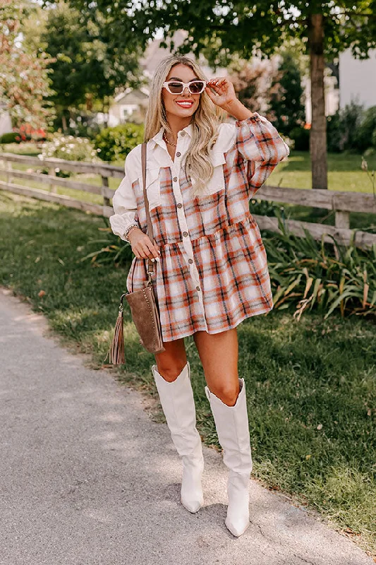 Linen mini dresses for a breathable summer optionFall Harvest Dreaming Plaid Mini Dress Linen mini dresses for a breathable summer optionFall Harvest Dreaming Plaid Mini Dress