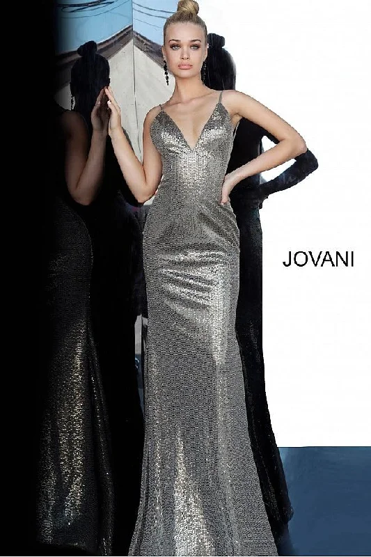 Animal - print wedding guest dresses in subtle colors for a bold statementJovani 2811 Backless Metallic Prom Long Dress Animal - print wedding guest dresses in subtle colors for a bold statementJovani 2811 Backless Metallic Prom Long Dress