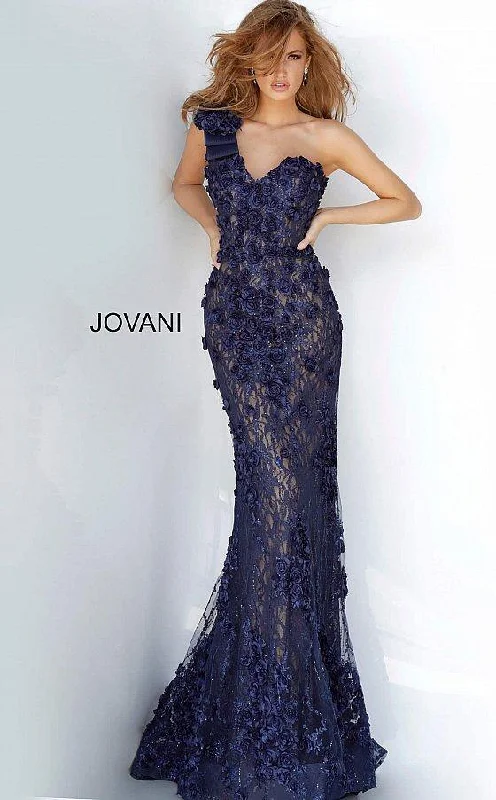 Wedding guest dresses with abstract prints and long trainsJovani 3375 One Shoulder Long Formal Gown Wedding guest dresses with abstract prints and long trainsJovani 3375 One Shoulder Long Formal Gown