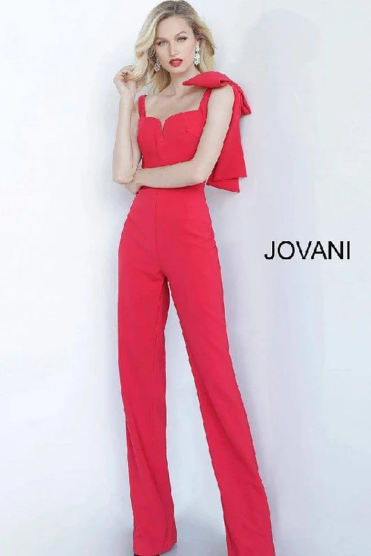 Wedding guest dresses with cold - shoulder ruffled sleeves and knee - length hemsJovani 68997 Long Formal Jumpsuit Wedding guest dresses with cold - shoulder ruffled sleeves and knee - length hemsJovani 68997 Long Formal Jumpsuit