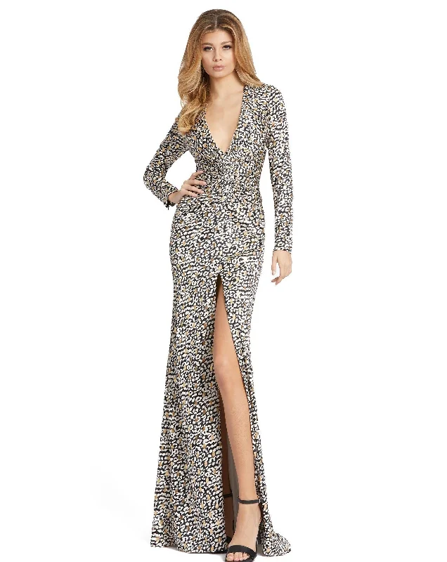 Wedding guest dresses with tassel - adorned belts and A - line skirtsMac Duggal 26370 Prom Long Formal High Slit Dress Wedding guest dresses with tassel - adorned belts and A - line skirtsMac Duggal 26370 Prom Long Formal High Slit Dress