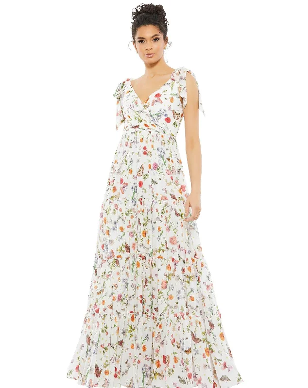 Tea - length wedding guest dresses with polka dot patternsMac Duggal 70198 Long Formal Sleeveless Floral Gown Tea - length wedding guest dresses with polka dot patternsMac Duggal 70198 Long Formal Sleeveless Floral Gown