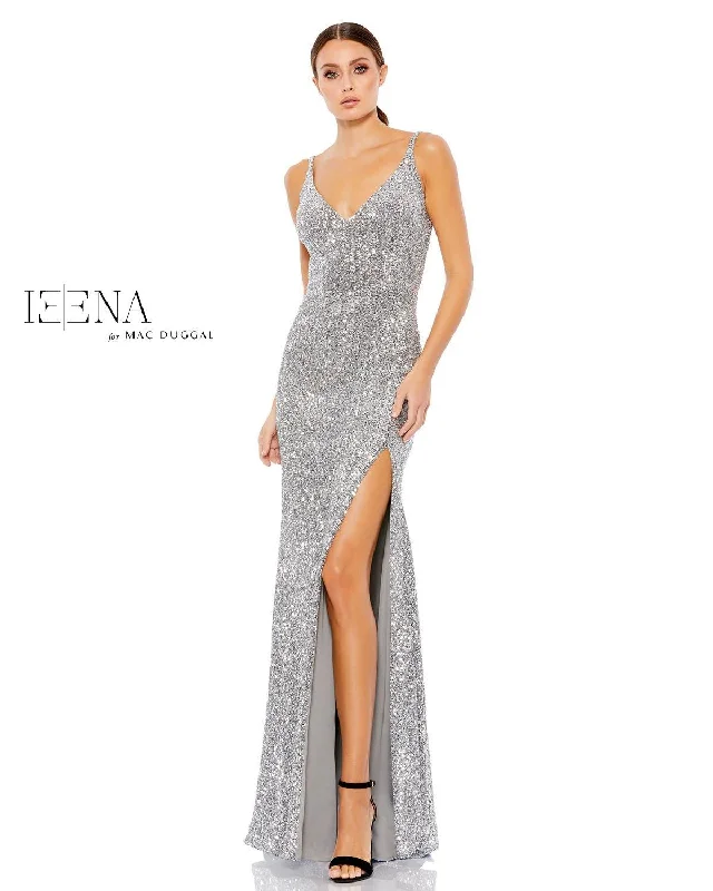Strapless wedding guest dresses with rhinestone - studded bodicesMac Duggal 67717 Prom Long Metallic High Slit Dress Strapless wedding guest dresses with rhinestone - studded bodicesMac Duggal 67717 Prom Long Metallic High Slit Dress
