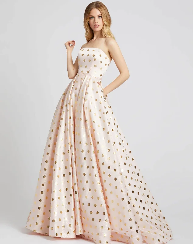 Midi wedding guest dresses in navy blue for a formal affairMac Duggal 67093 Prom Long Strapless Ball Gown Midi wedding guest dresses in navy blue for a formal affairMac Duggal 67093 Prom Long Strapless Ball Gown