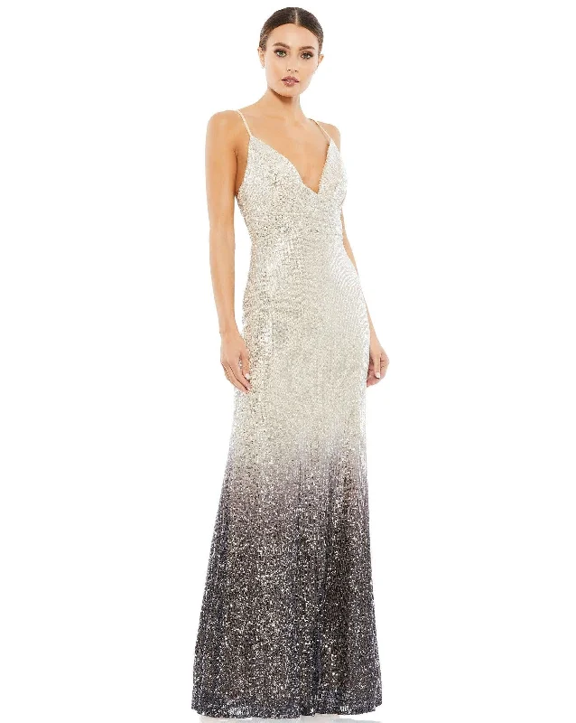 Wedding guest dresses with pom - pom trims for a playful lookMac Duggal 70142 Prom Spaghetti Strap Long Dress Wedding guest dresses with pom - pom trims for a playful lookMac Duggal 70142 Prom Spaghetti Strap Long Dress