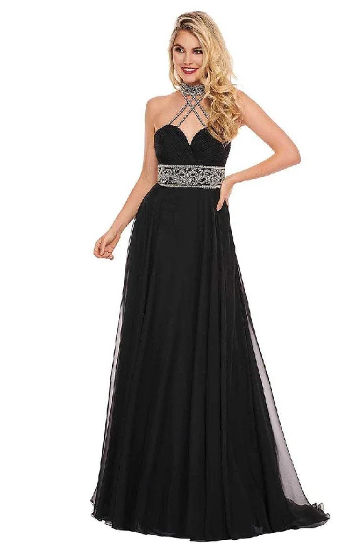 Wedding guest dresses with tassel - adorned belts and A - line skirtsRachel Allan Long Halter Prom Chiffon Dress 6421 Wedding guest dresses with tassel - adorned belts and A - line skirtsRachel Allan Long Halter Prom Chiffon Dress 6421
