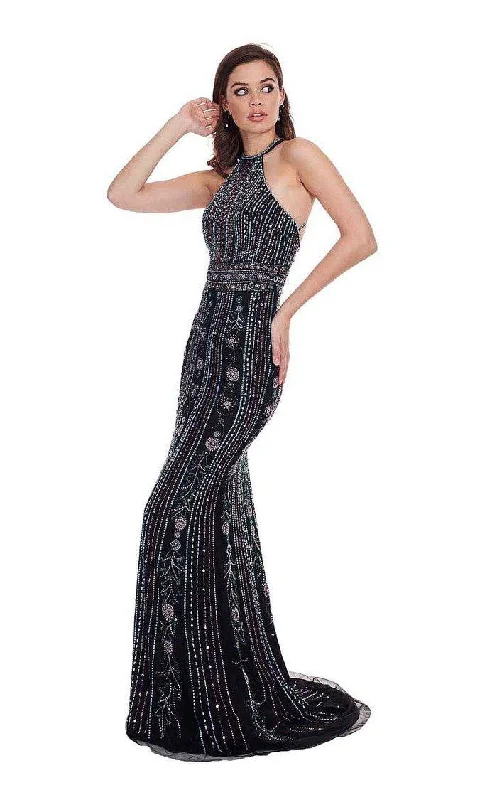 Wedding guest dresses with pom - pom trims for a playful lookRachel Allan Prom Long Halter Formal Dress 6625 Wedding guest dresses with pom - pom trims for a playful lookRachel Allan Prom Long Halter Formal Dress 6625