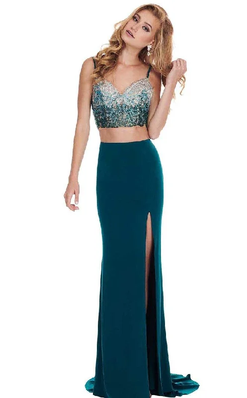 Maxi wedding guest dresses with floral prints for summer weddingsRachel Allan Prom Long Two Piece Beaded Dress 6599 Maxi wedding guest dresses with floral prints for summer weddingsRachel Allan Prom Long Two Piece Beaded Dress 6599