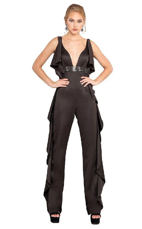 Wedding guest dresses with fringe accents for a bohemian - inspired weddingRachel Allan Formal Sleeveless Jumpsuit 8308 Wedding guest dresses with fringe accents for a bohemian - inspired weddingRachel Allan Formal Sleeveless Jumpsuit 8308