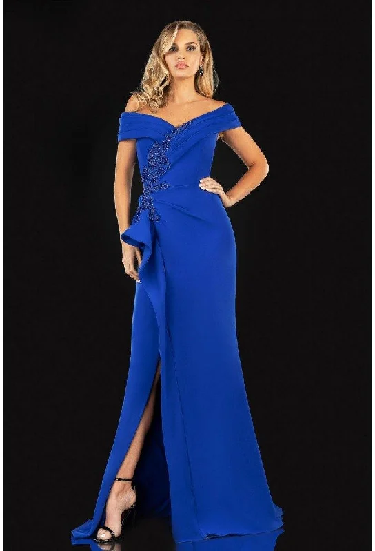 Lace - and - tulle wedding guest dresses with sweetheart necklinesTerani Couture 2021M2986 Off Shoulder Formal Long Dress Lace - and - tulle wedding guest dresses with sweetheart necklinesTerani Couture 2021M2986 Off Shoulder Formal Long Dress