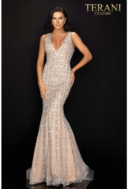 Wedding guest dresses with cut - out details and midi lengthsTerani Couture 2012P1285 Sleeveless Long Prom Dress Wedding guest dresses with cut - out details and midi lengthsTerani Couture 2012P1285 Sleeveless Long Prom Dress