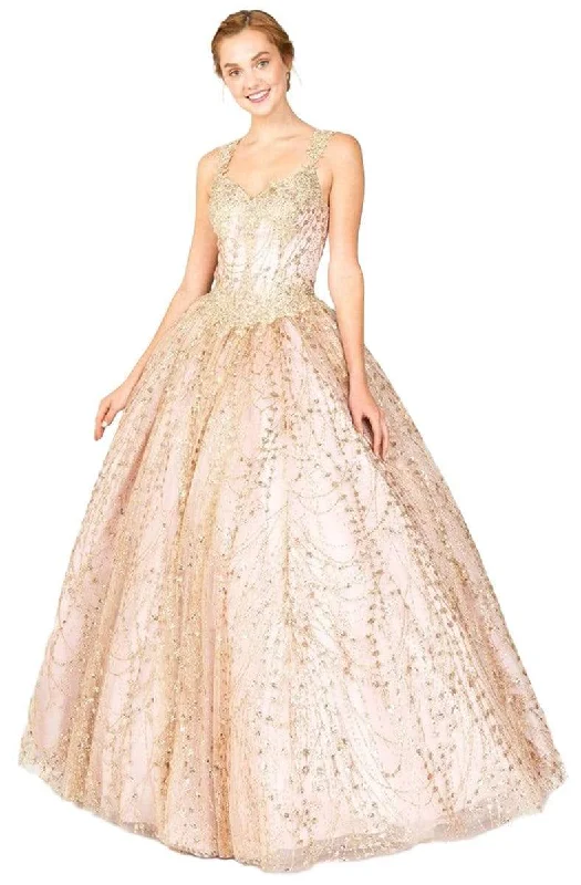Formal dresses with side - slit pockets and beaded accents for a practical and stylish formal eventEureka Fashion - Embellished V-neck Glitter Ballgown Formal dresses with side - slit pockets and beaded accents for a practical and stylish formal eventEureka Fashion - Embellished V-neck Glitter Ballgown