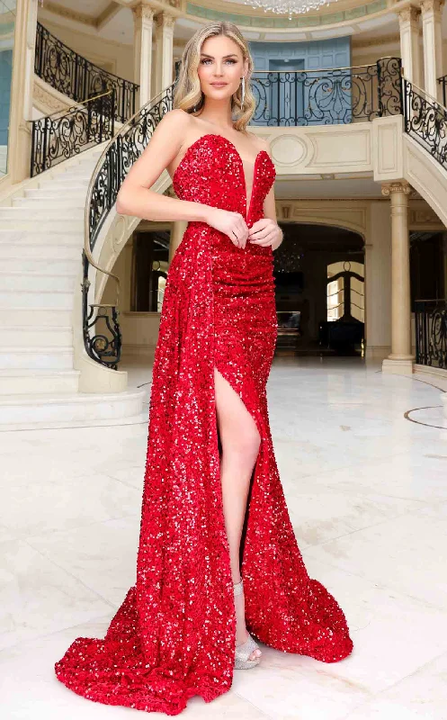 Long - sleeved formal dresses in velvet for a winter formal eventJessica Angel 2436 Dress Long - sleeved formal dresses in velvet for a winter formal eventJessica Angel 2436 Dress