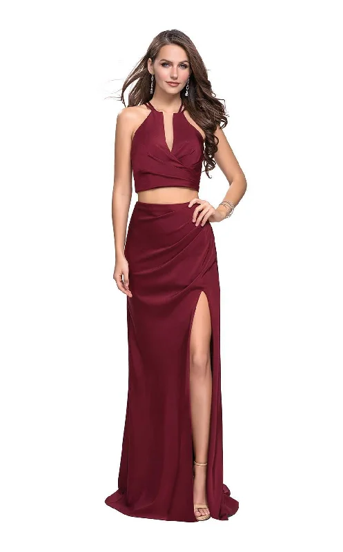 Formal dresses with halter necks and lace - up backs for a stylish promLa Femme 25731 Dress Formal dresses with halter necks and lace - up backs for a stylish promLa Femme 25731 Dress