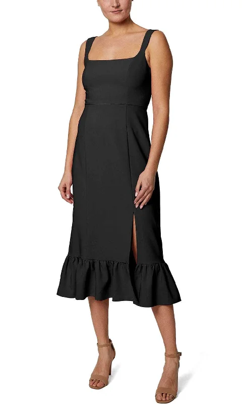 Little black cocktail dresses with lace detailingLaundry HU05D09 - Ruffled Hem Long Dress Little black cocktail dresses with lace detailingLaundry HU05D09 - Ruffled Hem Long Dress