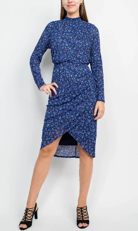 Strapless cocktail dresses with a sweetheart neckline and a full skirtLaundry HU05D50 - Long Sleeve Printed Formal Dress Strapless cocktail dresses with a sweetheart neckline and a full skirtLaundry HU05D50 - Long Sleeve Printed Formal Dress