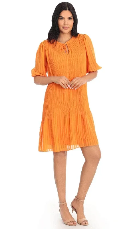Animal - print cocktail dresses with a V - neck for a fierce lookLondon Times T5705M - Elbow Sleeve Pleated Formal Dress Animal - print cocktail dresses with a V - neck for a fierce lookLondon Times T5705M - Elbow Sleeve Pleated Formal Dress