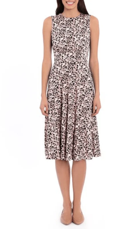 Cocktail dresses with a floral print and a peplum waistLondon Times T5758M - Sleeveless Floral Print Midi Dress Cocktail dresses with a floral print and a peplum waistLondon Times T5758M - Sleeveless Floral Print Midi Dress