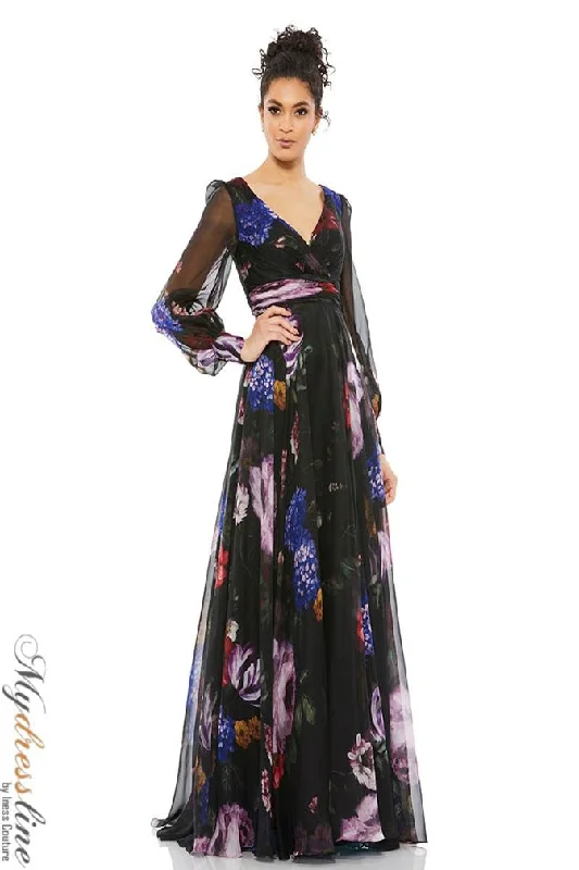 Prom dresses with one - shoulder designs and feather accents for a bold statementMac Duggal 67872 Prom dresses with one - shoulder designs and feather accents for a bold statementMac Duggal 67872