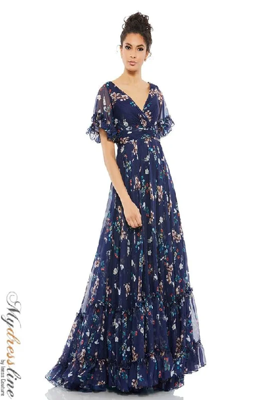 Prom dresses with one - shoulder designs and feather accents for a bold statementMac Duggal 67933 Prom dresses with one - shoulder designs and feather accents for a bold statementMac Duggal 67933