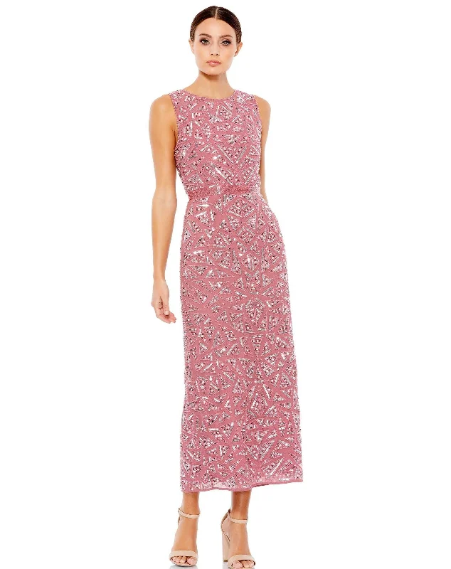Asymmetric - hem cocktail dresses in a bold color for a fashion - forward lookMac Duggal 93550 Formal Sleeveless Midi Dress Asymmetric - hem cocktail dresses in a bold color for a fashion - forward lookMac Duggal 93550 Formal Sleeveless Midi Dress