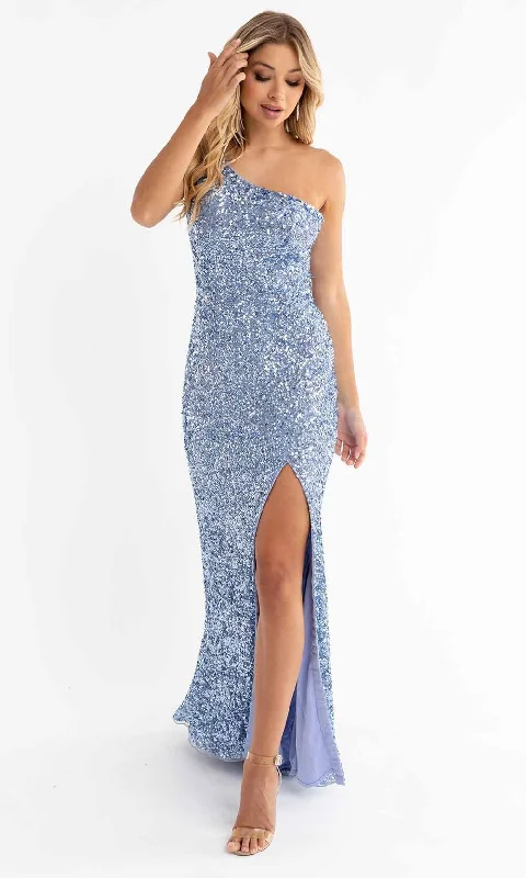 Prom dresses with ruched bodices and organza sleeves for a romantic lookPrimavera Couture - 3761 Asymmetrical Sequin Double Strap Dress Prom dresses with ruched bodices and organza sleeves for a romantic lookPrimavera Couture - 3761 Asymmetrical Sequin Double Strap Dress