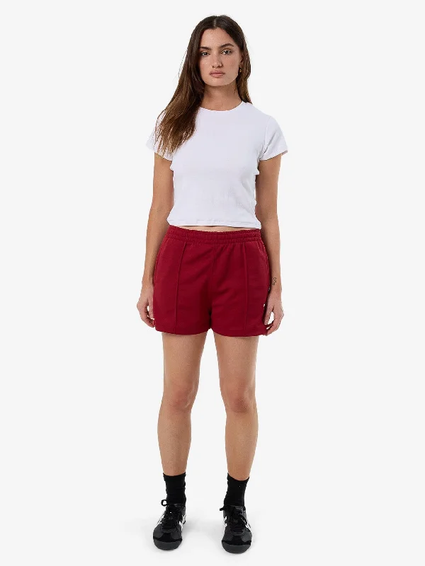 Printed Floral Women Shorts for a Summer - Ready StyleArena Tricot Short Short - Cherry Red Printed Floral Women Shorts for a Summer - Ready StyleArena Tricot Short Short - Cherry Red