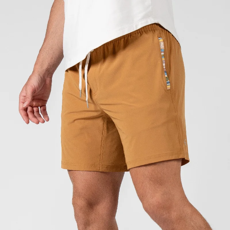 Linen Women Shorts for Breathable Comfort in Hot WeatherFlow 2.0 Short (Athletic) - Turmeric 5.5" & 7" Linen Women Shorts for Breathable Comfort in Hot WeatherFlow 2.0 Short (Athletic) - Turmeric 5.5" & 7"