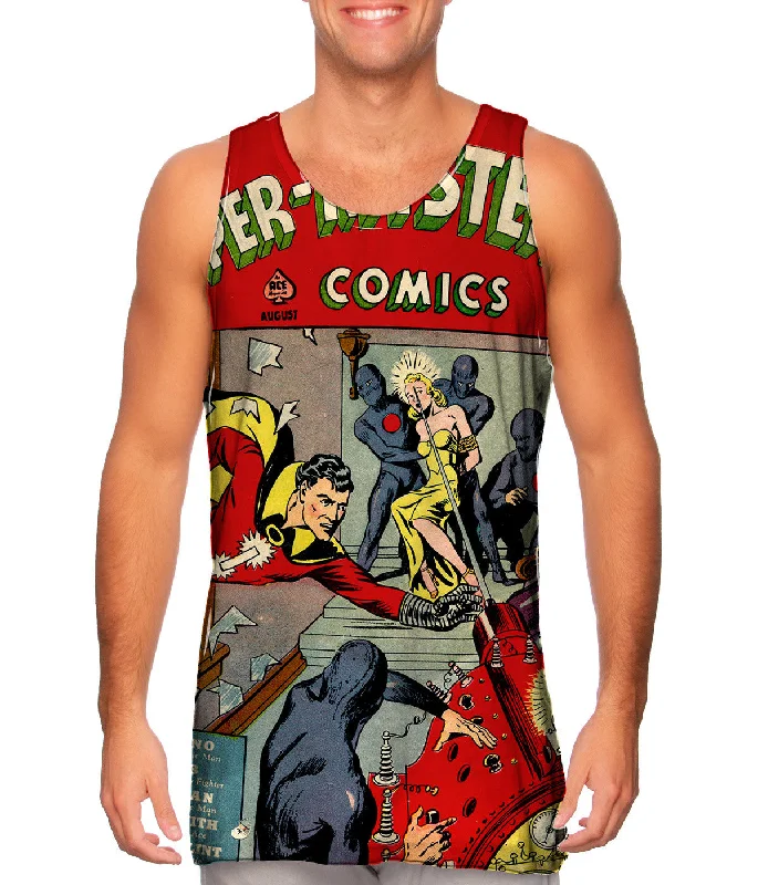 Square Neck Women's Organic Cotton Tank Tops in Earth TonesLady in Distress Comic Retro Square Neck Women's Organic Cotton Tank Tops in Earth TonesLady in Distress Comic Retro