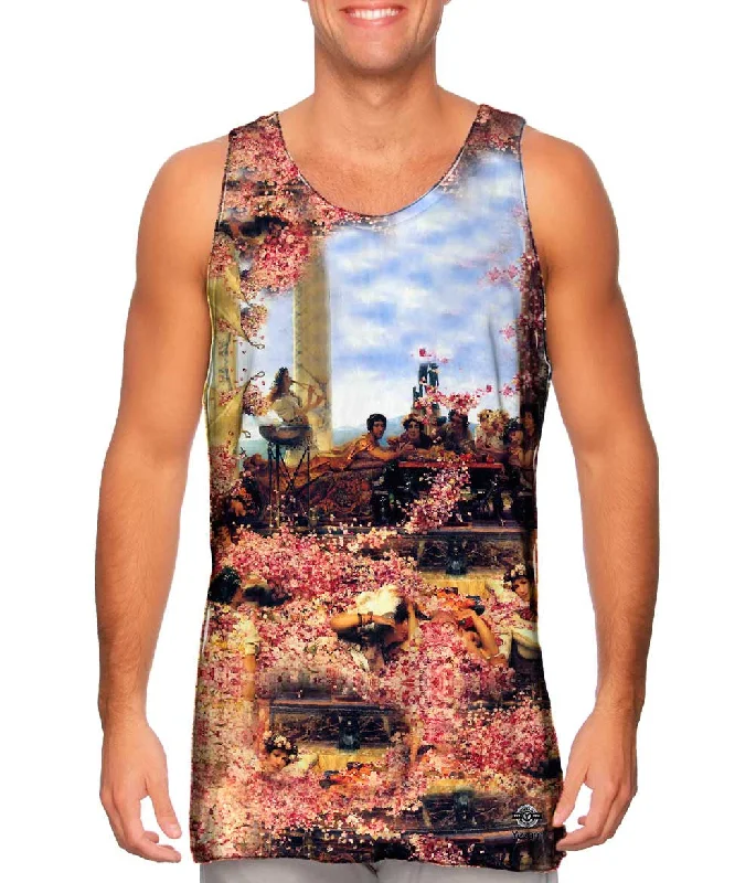 Plus Size Women's Glitter - Trimmed Tank Tops for Party NightsLawrence Alma Tadema - "The Roses Of Heliogabalus" Plus Size Women's Glitter - Trimmed Tank Tops for Party NightsLawrence Alma Tadema - "The Roses Of Heliogabalus"