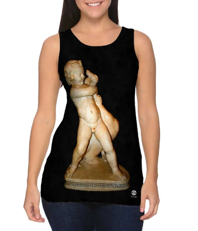 Women's Sleeveless Ribbed Tank Tops for a Trendy LookLenfant qui etrangle lOie Palazzo - "Nuovo Musei Capitolini" Women's Sleeveless Ribbed Tank Tops for a Trendy LookLenfant qui etrangle lOie Palazzo - "Nuovo Musei Capitolini"