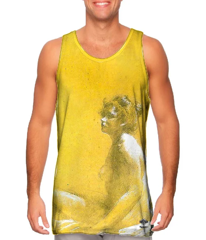 V - Neck Women's Moisture - Wicking Tank Tops for RunningLeon Bakst - "Model" (1905) V - Neck Women's Moisture - Wicking Tank Tops for RunningLeon Bakst - "Model" (1905)