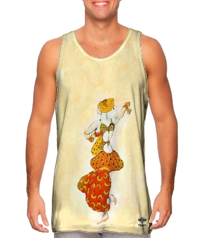 Crew Neck Women's Sustainable Tank Tops Made from Recycled MaterialsLeon Bakst - "The Odalisque" (1910) Crew Neck Women's Sustainable Tank Tops Made from Recycled MaterialsLeon Bakst - "The Odalisque" (1910)