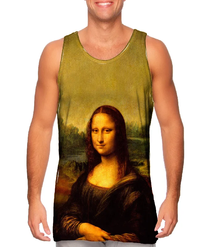 Halter Neck Women's Modal Blend Tank Tops for ComfortLeonardo da Vinci - "Mona Lisa" (1503) Halter Neck Women's Modal Blend Tank Tops for ComfortLeonardo da Vinci - "Mona Lisa" (1503)