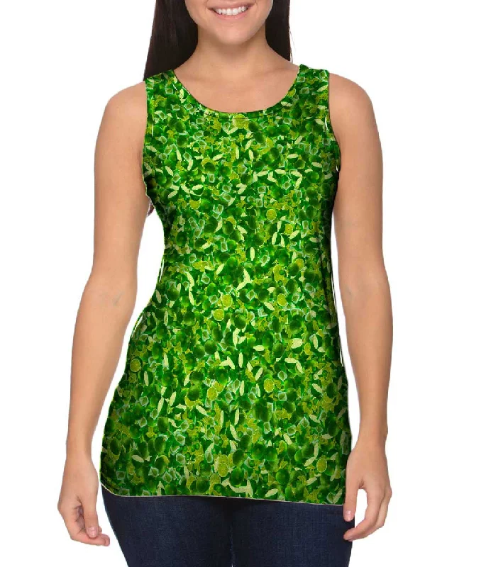 Plus Size Women's Criss - Cross Back Tank Tops in Neon ColorsLime Vitamic C Overload Plus Size Women's Criss - Cross Back Tank Tops in Neon ColorsLime Vitamic C Overload