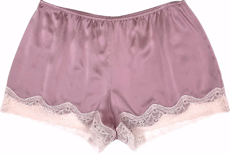 Plus Size Women Shorts with a Comfortable and Stylish FitSilk Tap Shorts In Soft Plum Plus Size Women Shorts with a Comfortable and Stylish FitSilk Tap Shorts In Soft Plum