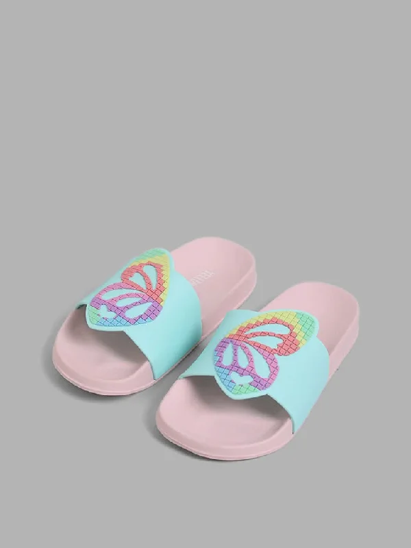 Patterned Geometric Women Shorts for a Modern AppealYellow Mint Blue Butterfly Wings Accent Slides Patterned Geometric Women Shorts for a Modern AppealYellow Mint Blue Butterfly Wings Accent Slides