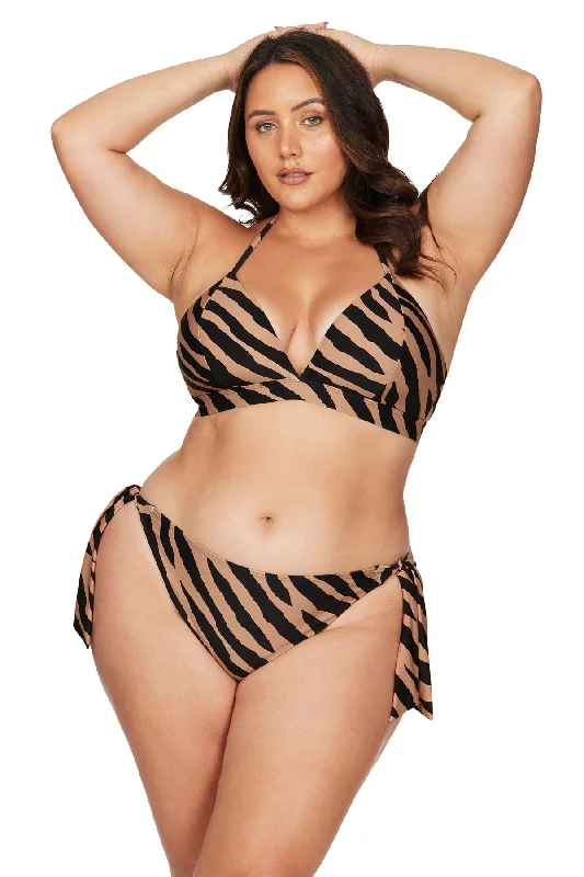 String bikini for a minimalistic and sexy beach styleBen Galay Animal Klee Tie Side Curve Fit Bikini Pant String bikini for a minimalistic and sexy beach styleBen Galay Animal Klee Tie Side Curve Fit Bikini Pant