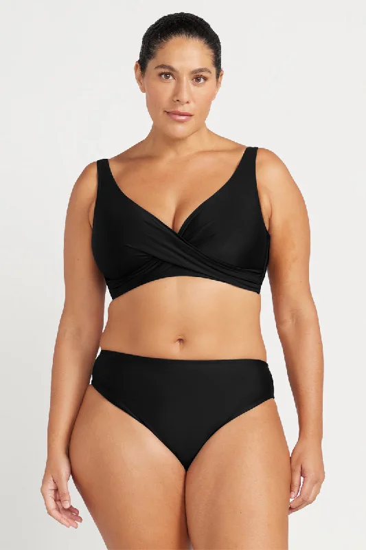 UV - protection bikini for safe sun exposure during beach daysBlack Hues Monet Mid Rise Bikini Bottom UV - protection bikini for safe sun exposure during beach daysBlack Hues Monet Mid Rise Bikini Bottom