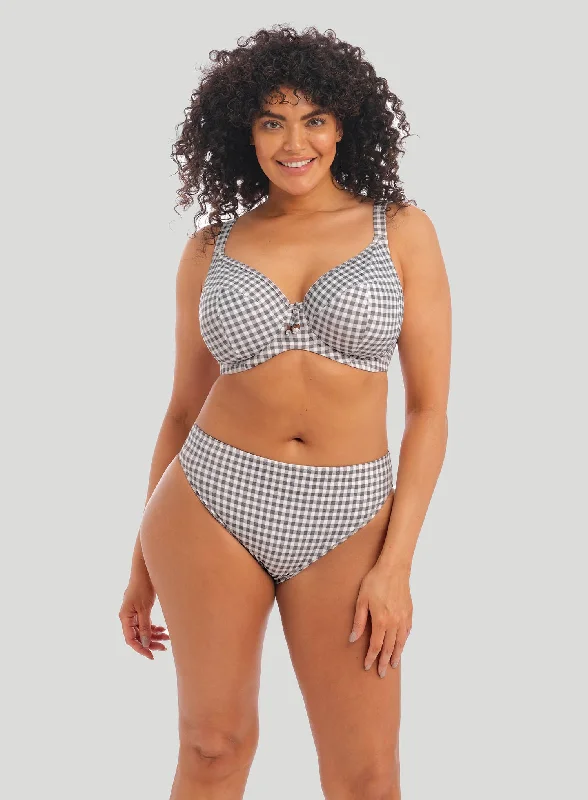 UV - protection bikini for safe sun exposure during beach daysElomi Swim: Checkmate Mid Rise Bikini Brief Greymarle UV - protection bikini for safe sun exposure during beach daysElomi Swim: Checkmate Mid Rise Bikini Brief Greymarle