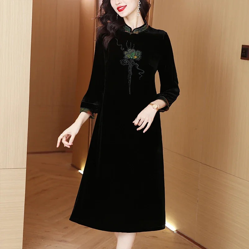 Mesh Bodysuits for a Bold and Edgy Fashion StatementFloral Embroidered Velvet Midi Dress Mesh Bodysuits for a Bold and Edgy Fashion StatementFloral Embroidered Velvet Midi Dress