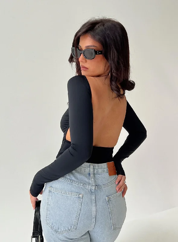 Ruffled Bodysuits with a Playful and Feminine TouchGatewood Long Sleeve Bodysuit Black Petite Ruffled Bodysuits with a Playful and Feminine TouchGatewood Long Sleeve Bodysuit Black Petite