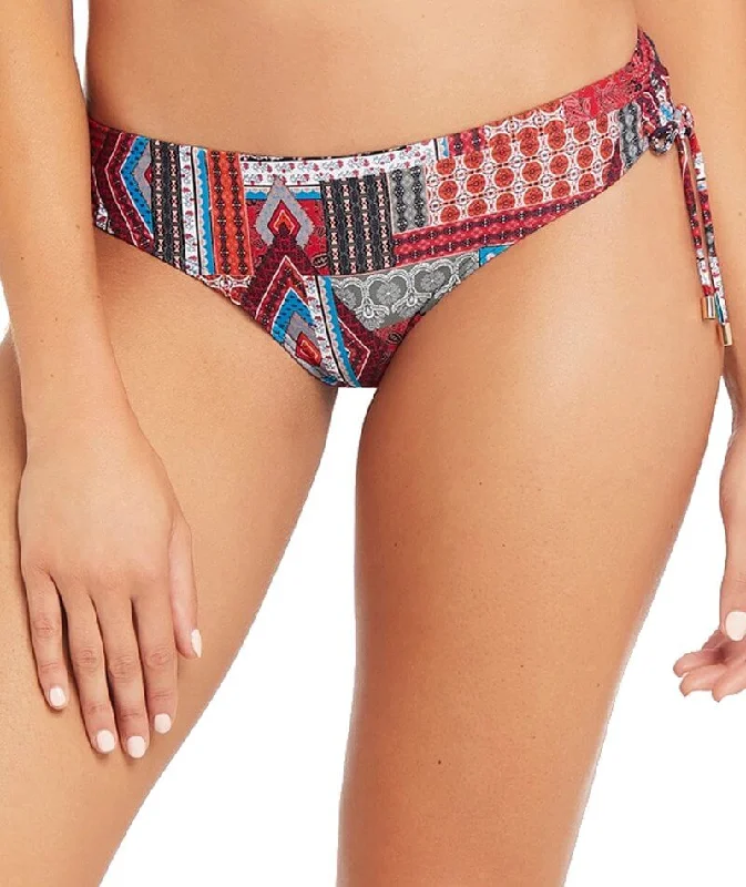 Ruched bikini with fabric gathers for a slimming effectSea Level Arielle Drawstring Side Brief - Night Sky Ruched bikini with fabric gathers for a slimming effectSea Level Arielle Drawstring Side Brief - Night Sky