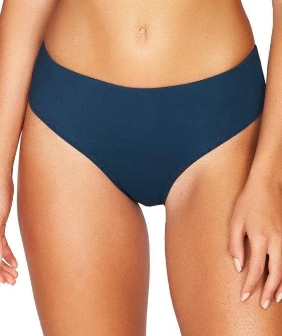 High - waisted bikini for a retro and tummy - flattering lookSea Level Essentials Mid Bikini Brief - Indigo High - waisted bikini for a retro and tummy - flattering lookSea Level Essentials Mid Bikini Brief - Indigo