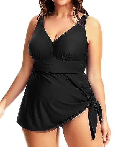 Plus - size bikini with full - coverage options for comfort and confidencePlus Size Twist Front Flowy Asymmetrical Hem One Piece Swimsuit Plus - size bikini with full - coverage options for comfort and confidencePlus Size Twist Front Flowy Asymmetrical Hem One Piece Swimsuit