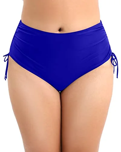 UV - protection bikini for safe sun exposure during beach daysPlus Size High Waisted Bikini Bottom Tummy Control-Royal Blue UV - protection bikini for safe sun exposure during beach daysPlus Size High Waisted Bikini Bottom Tummy Control-Royal Blue